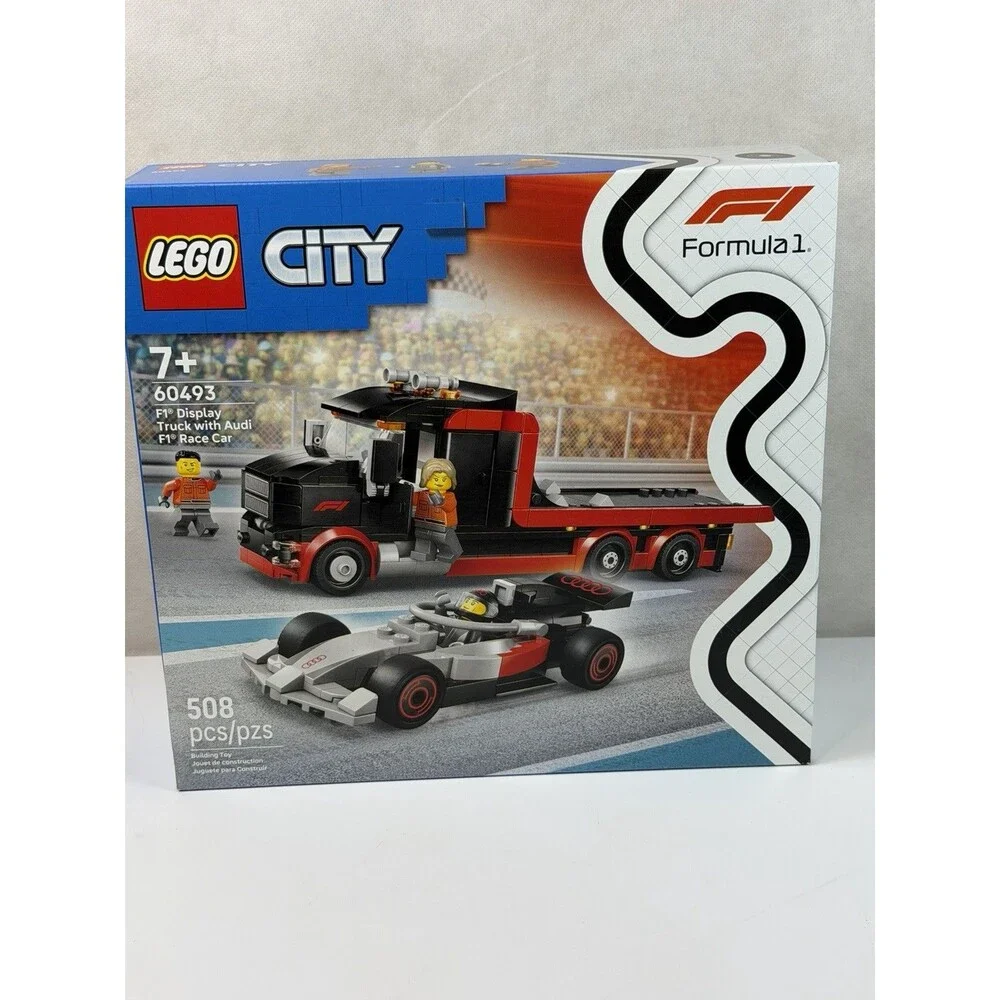 LEGO City 60493 F1 Display Truck Audi Race Car Toy Building Set Sealed NEW